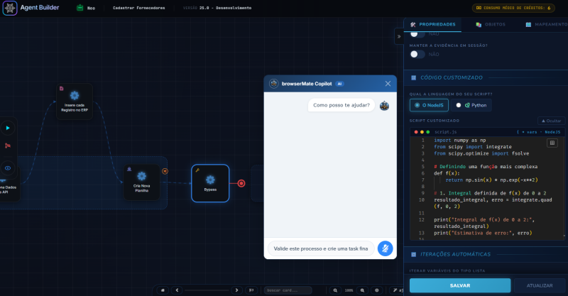 Código, Prompt ou UI, você escolhe
